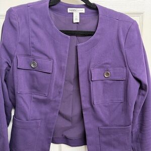 White House Black Market Jacket Purple Size 12